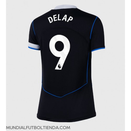 Camiseta Chelsea Liam Delap #9 Tercera Equipación Replica 2025-26 para mujer mangas cortas